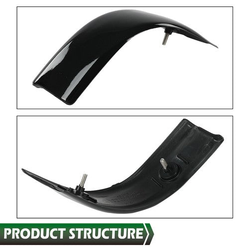 Solid Spare Fit For 99-07 Ford F-250 F-350 F-450 Super Duty Cab Corner Molding Gloss Black
