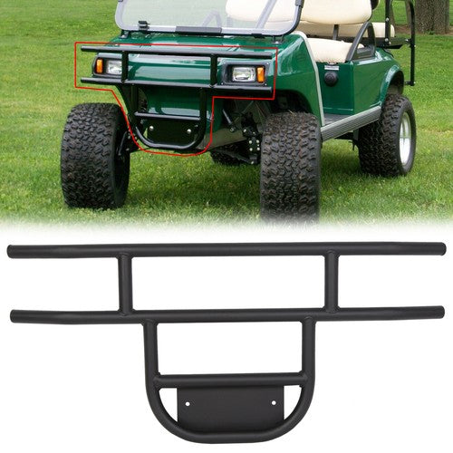 Solid Spare Black Steel Front Bumper Brush Guard For Club Car Golf Cart DS Models 1981-UP