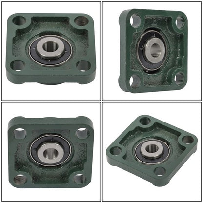 Solid Spare UCF201-8 1/2" Bore Pillow Block Flange Bearing 4 Bolt Solid Base (4PCS)