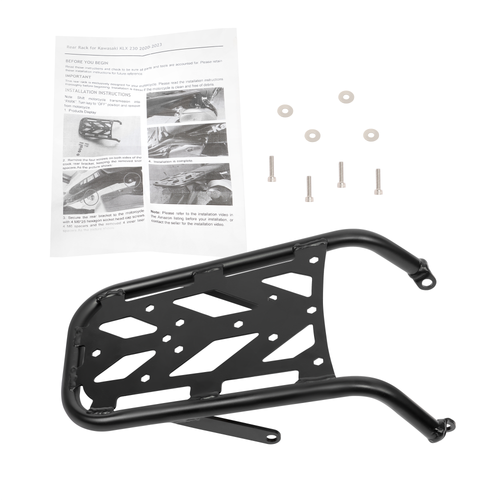 Solid Spare For Kawasaki KLX 230 20-24 Motorcycle Rear Rack Luggage Storage Rack Carrier New