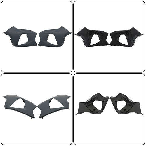 Solid Spare Fit For 2019-22 Chevy Blazer RH+LH Front Bumper Upper Cover By Pair Plastic NEW