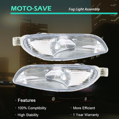 Solid Spare Pair LH+RH Front Fog Lights w/9006 Bulbs For Toyota Camry Corolla Solara 02-08