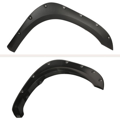 Solid Spare 4pcs Pocket Rivet Style Fender Flares Textured Fit For 2007-2013 Toyota Tundra