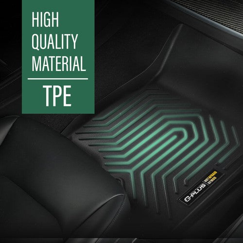 Solid Spare Fit For 2017-2023 Tesla Model 3 All Weather TPE Floor Mats Protection Liners