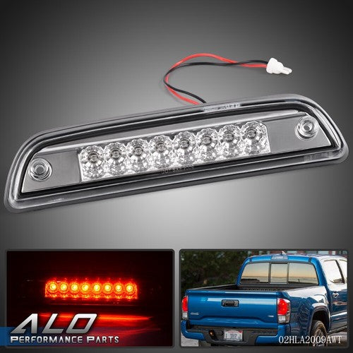 Solid Spare Fit For Toyota Tacoma 1995-2017 Clear LED 3rd Third Rear Brake Light Cargo Lamp
