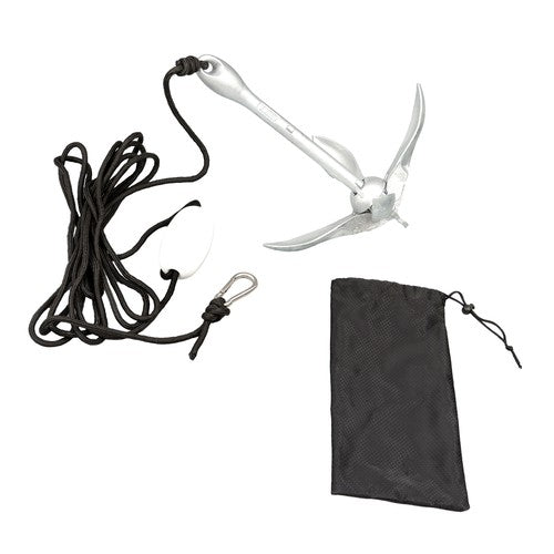 Solid Spare For PWC Canoe Jet Ski 1 × New Marine Kayak Folding Anchor Kit 7.05Lb White
