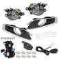 Solid Spare Left+Right Fog Lights Halogen Lamp Clear Lens+Switch For Chevrolet Malibu 13-15