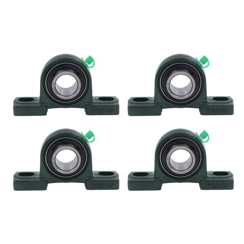 Solid Spare 4Pack UCP205-16 Pillow Block Mounted Ball Bearing 1" Bore Cast Iron Base