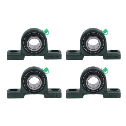 Solid Spare 4Pack UCP205-16 Pillow Block Mounted Ball Bearing 1" Bore Cast Iron Base