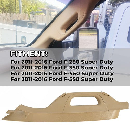 Solid Spare FOR 2011-16 Ford F250 F350 F450 F550 Super Duty Right A Pillar Handle Tan Trim