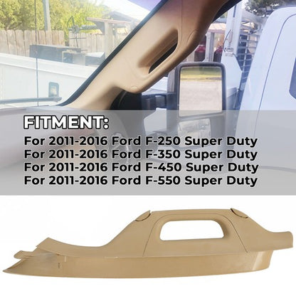 Solid Spare FOR 2011-16 Ford F250 F350 F450 F550 Super Duty Right A Pillar Handle Tan Trim