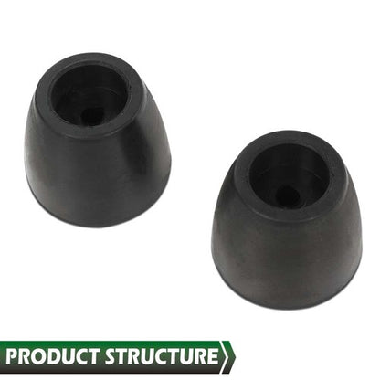 Solid Spare 2pcs Cargo Trailer Truck Replacement Ramp Door Rubber Bumpers Stop Cone 2" Tall