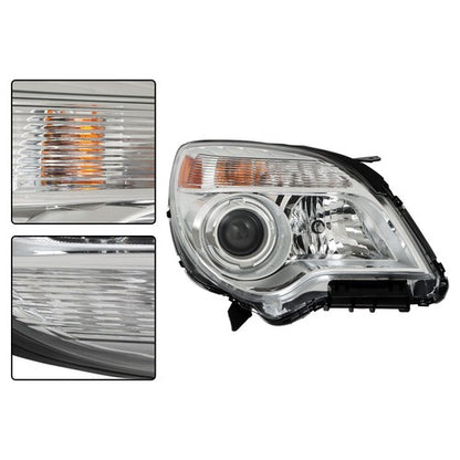Solid Spare Passenger + Driver Clear For Chevy Equinox 2011-2015 Headlights Front Projector