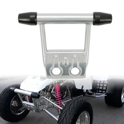 Solid Spare Front Bumper Guard + Rubber End Caps For Yamaha Banshee 350 YFZ350 1987-2006