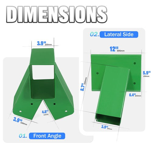 Solid Spare Brand New 1-2-3 A-Frame 2 Brackets for Swing Set with All Hardware