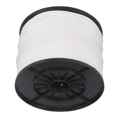 Solid Spare 1/8 Inch 1000FT Multipurpose Polypropylene Rope 350 Pound Tensile Strength White