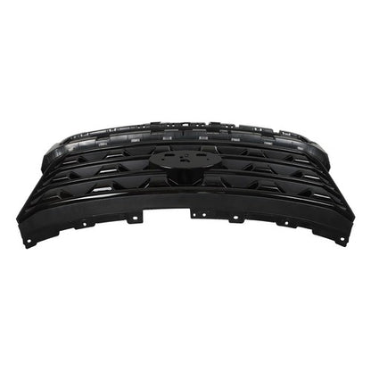 Solid Spare Front Bumper Grille Glossy Black For Ford Explorer 2016-2017 FO1200578