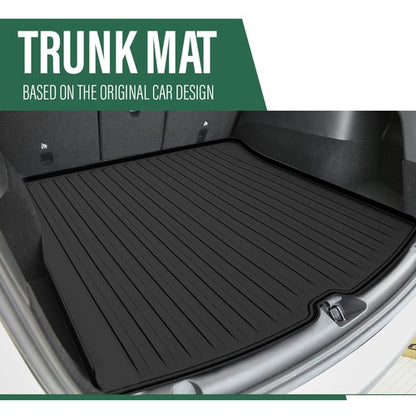 Solid Spare Fit For 2013-2018 Hyundai Santa Fe All Weather TPE Floor Mats+Cargo Liner