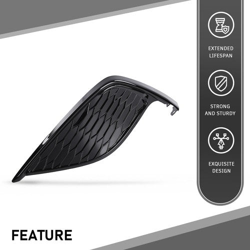Solid Spare Fit For 21-24 Toyota Camry SE XSE Front Bumper Insert Fog Light Cover Left Side
