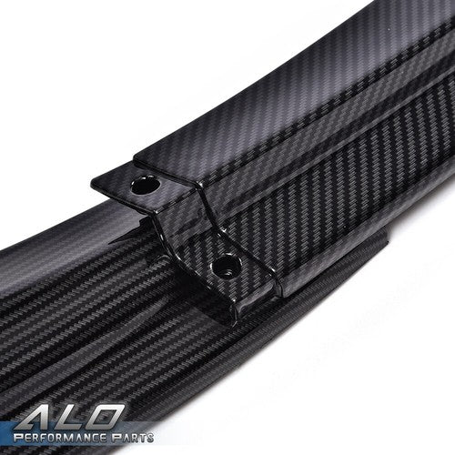 Solid Spare Fit For 14-16 Lexus IS250 IS350 IS300 F-Sport Front Bumper Lip Carbon Look