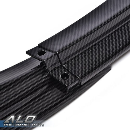 Solid Spare Fit For 14-16 Lexus IS250 IS350 IS300 F-Sport Front Bumper Lip Carbon Look