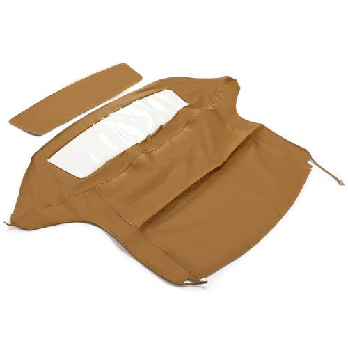 Solid Spare For BMW Z3 1996-2002 Tan Convertible Soft Top Replacement w/Plastic Window