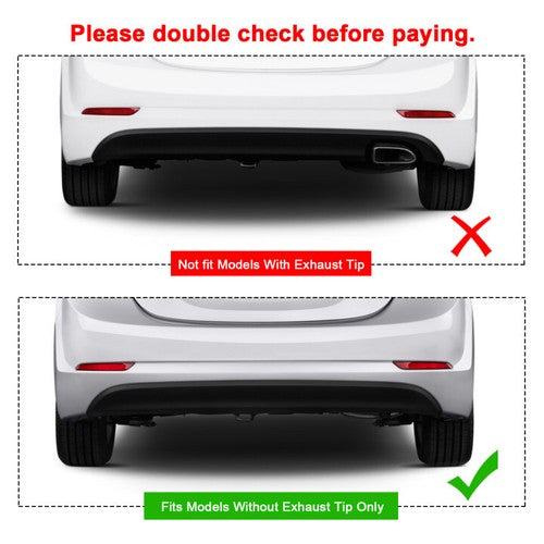 Solid Spare For Hyundai Elantra 2014-16 Lower Rear Bumper Valance Cover Korea Built Vehicle