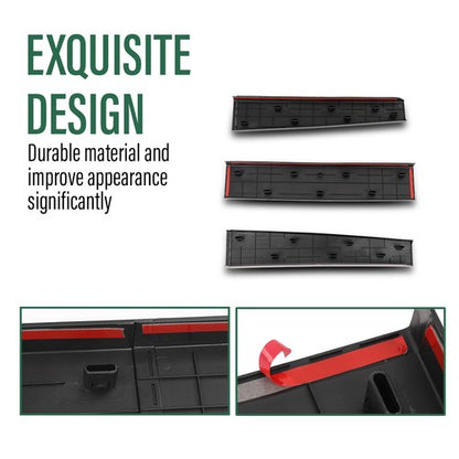 Solid Spare Fit For 14-18 GMC Sierra Chevy Silverado Tailgate Cap Molding Top Protector Trim