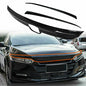 Solid Spare ABS Glossy Black Lip Front Grille Cover Moulding Trim For Honda Accord 2018-2020