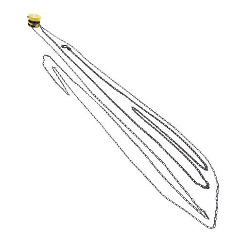 Solid Spare 1 Ton / 2200lbs Hand Chain Hoist Steel 20ft / 6m Lift 360° Swivel Hook G60