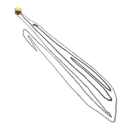 Solid Spare 1 Ton / 2200lbs Hand Chain Hoist Steel 20ft / 6m Lift 360° Swivel Hook G60