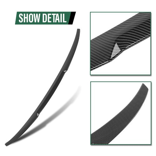 Solid Spare Trunk Spoiler Rear Wing Fit For 19-25 BMW G20 330i G80 M3 Carbon Look M4 Style