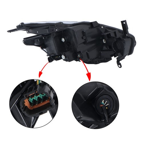 Solid Spare LH/Driver Headlight Headlamp Clear LED Type For Nissan Murano Platinum 2015-2018