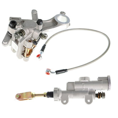 Solid Spare Rear Brake Master Cylinder &Brake Caliper &Hose Assembly For Honda CRF450 CRF250