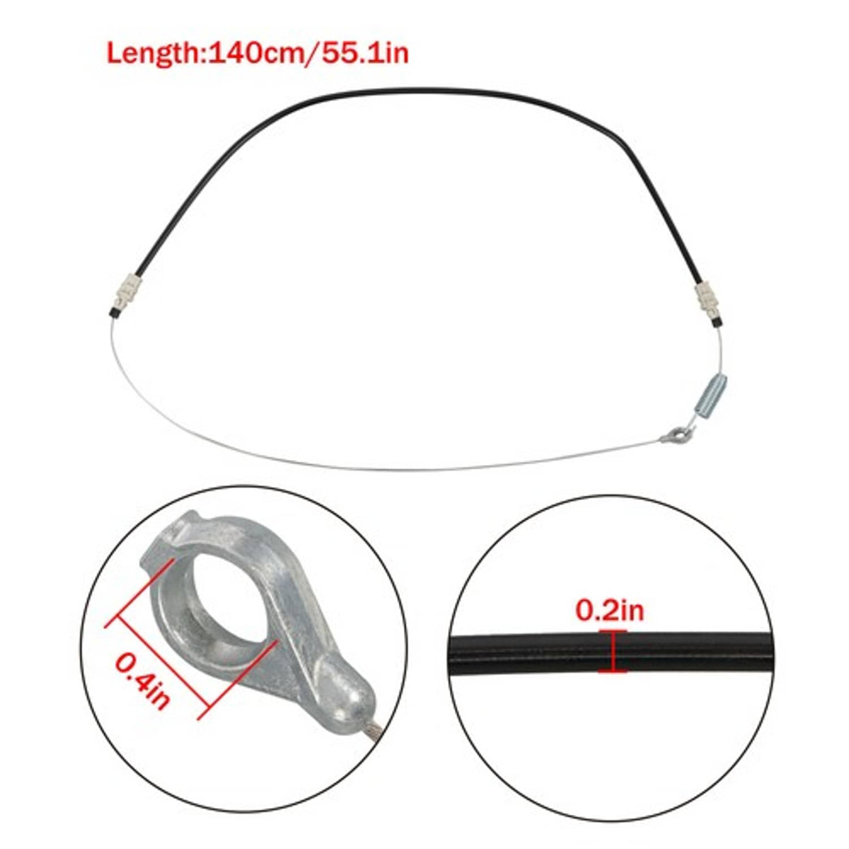 Solid Spare Wheel Clutch Cable Replace For 946-05149 746-0445 746-05149 CC800 Mower Cable