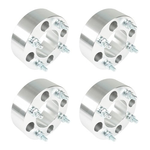 Solid Spare Wheel Spacers For Honda 4x110 2" 74mm Hub Bore M10x1.25 Studs 4Pcs Silver