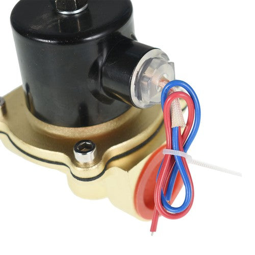 Solid Spare AC 110V 120V Volt NC 1" NPT Electric Solenoid Valve Brass Water Air Gas