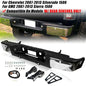 Solid Spare New Chrome Rear Bumper For 2007-2013 Chevy Silverado GMC Sierra 1500 Sensor Hole