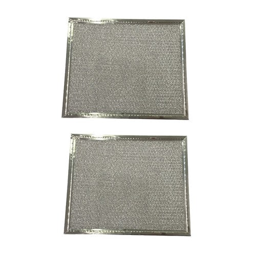 Solid Spare (2) Range Hood Vent Grease Filter 8 x 9.5 x 3/32 Aluminum - NEW