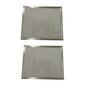 Solid Spare (2) Range Hood Vent Grease Filter 8 x 9.5 x 3/32 Aluminum - NEW