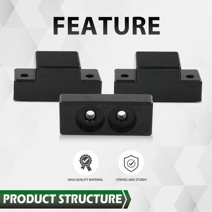 Solid Spare 3Pcs Fit For Hummer, Humvee, HOOD BUMPER SET 1233888 & 12338896 Black New