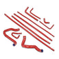 Solid Spare Fit For 88-94 Ford F-Series Bronco 5.0L/5.8L Silicone Radiator Hose Kit Red