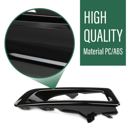 Solid Spare Bumper Fog Light Bezel Lamp Trim Fit For 15-18 Land Rover Discovery Sport