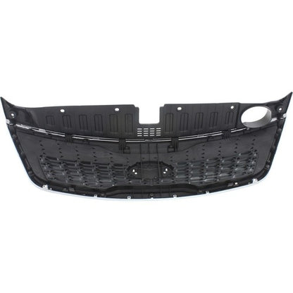 Front Bumper Upper Grille Black w/Chrome Trim For 14-15 Kia Sorento 2014 2015