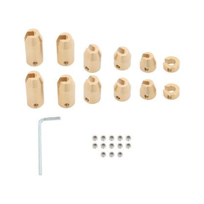 Solid Spare 12 Pack Motorcycle Reusable Brass Wheel Spoke Balance Weights Refill Universal