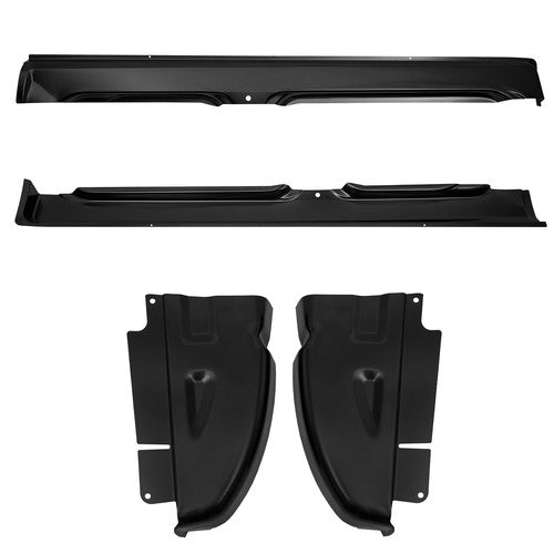 For 02-08 Dodge Ram Pickup Quad Cab OE Style Rocker Panels & Cab Corners 4PCS