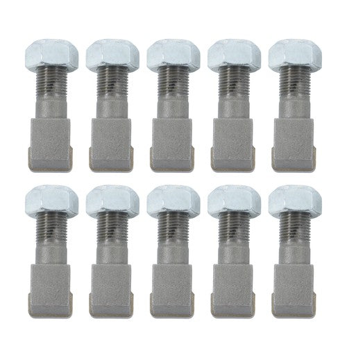 Solid Spare 10x Threaded Stump Grinder Teeth 2-1/2" Fit for Bradco Shaver Ashland Baumaligh