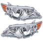 Solid Spare Front Headlights Assembly Fit For Toyota Camry 2012-2014 LH + RH Pair Clear Lens