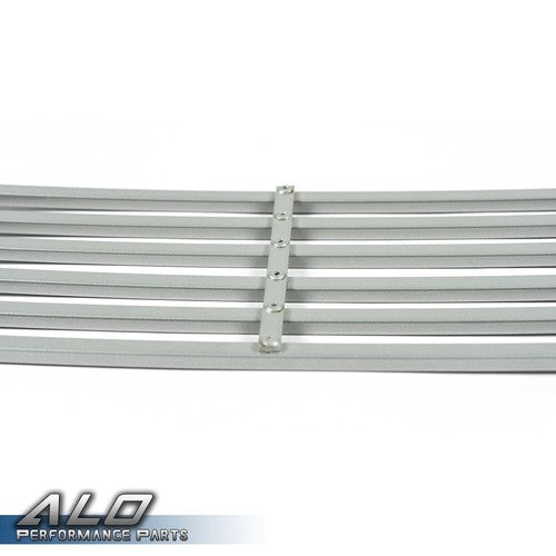 Solid Spare Fit For 2009-2014 Nissan Maxima Front Lower Bumper Silver Billet Grille Insert
