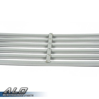 Solid Spare Fit For 2009-2014 Nissan Maxima Front Lower Bumper Silver Billet Grille Insert